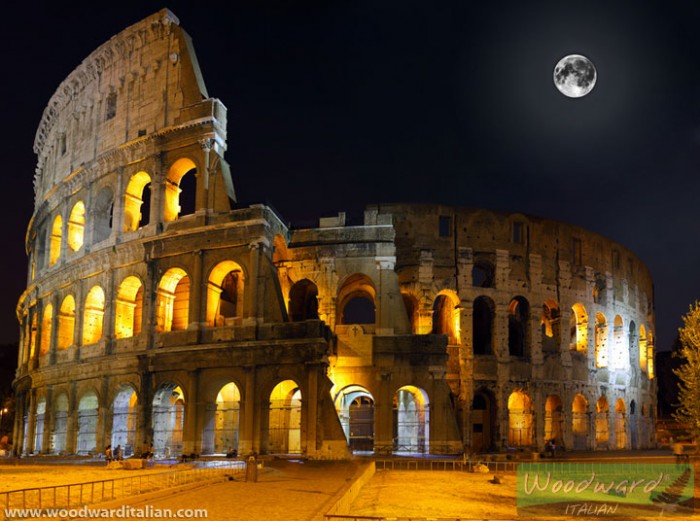 The Colosseum at night - Rome Italy